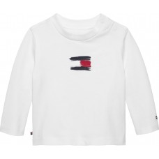 TOMMY HILFIGER μπλούζα παιδική KN0KN02128-YBR λευκο